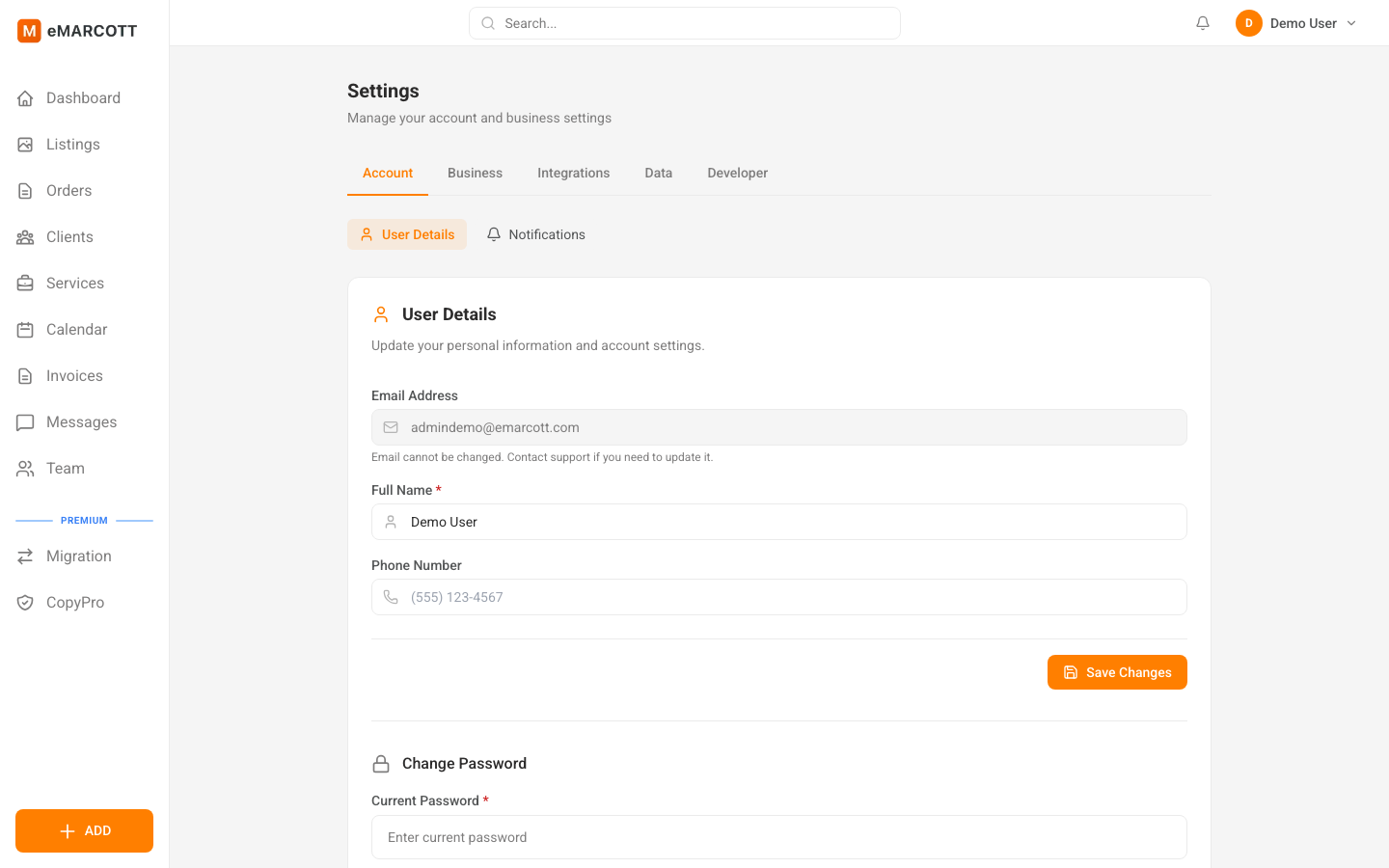 LOTULIS security settings and configuration
